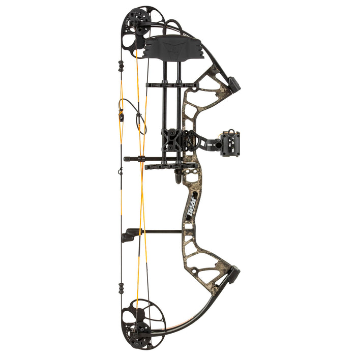 Bear Archery Royale Ready to Hunt Compound Bow Package for Adults and Youth, Left Hand, True Timber Strata