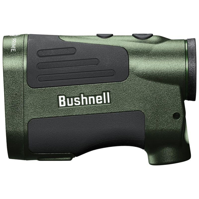 Bushnell Prime 1500 Hunting Laser Rangefinder 6x24mm - Bow & Rifle Modes, BDC Readings, Crystal Clear Optic Protected by Exo Barrier + Durable carrying Case + Battery + Microfiber Cleaning Cloth