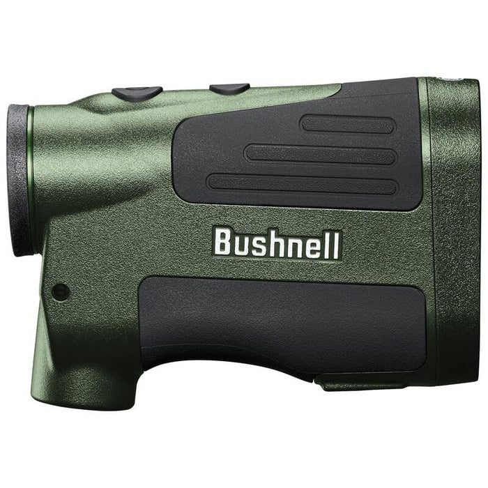 Bushnell Prime 1500 Hunting Laser Rangefinder 6x24mm - Bow & Rifle Modes, BDC Readings, Crystal Clear Optic Protected by Exo Barrier + Durable carrying Case + Battery + Microfiber Cleaning Cloth