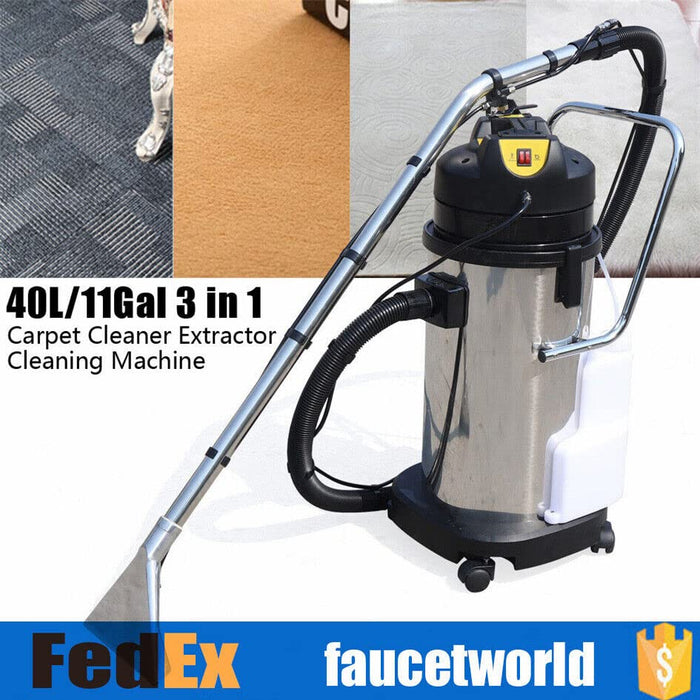 3 In1 Portable Carpet Cleaner Machine, 1034W Commercial Carpet Sofa Curtain Cleaning Machine with 360° Swiveling Wheels, New Upright Vacuum Cleaner Extractor Powerful Pet Hair Pick Up