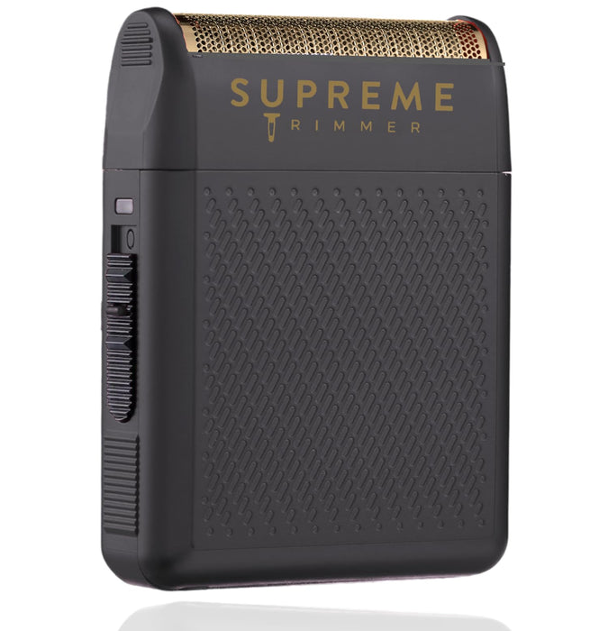 Supreme Trimmer Solo Mens Single Foil Shaver STF101 (150 Min Runtime) Cordless Powerful USB-C Mini Size Travel Razor for Barbers, & Home use| Black