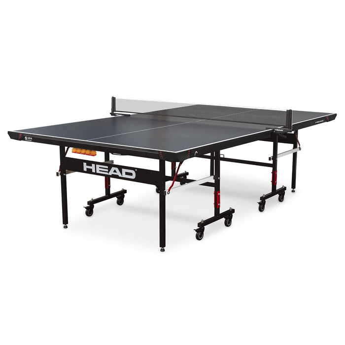 HEAD Summit USA Indoor Table Tennis Table, Competition Grade Net, 10 Minute Easy Set Up – Ping Pong Table with Playback Mode