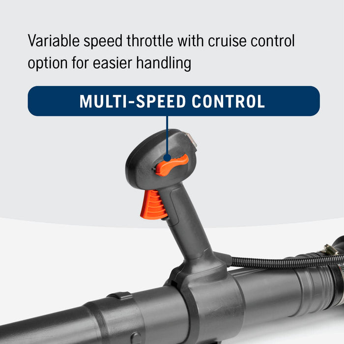 Husqvarna 150BT Gas Leaf Blower, 51-cc 2.16-HP 2-Cycle Backpack Leaf Blower, 765-CFM, 270-MPH, 22-N Powerful Clearing Performance and Ergonomic Harness System