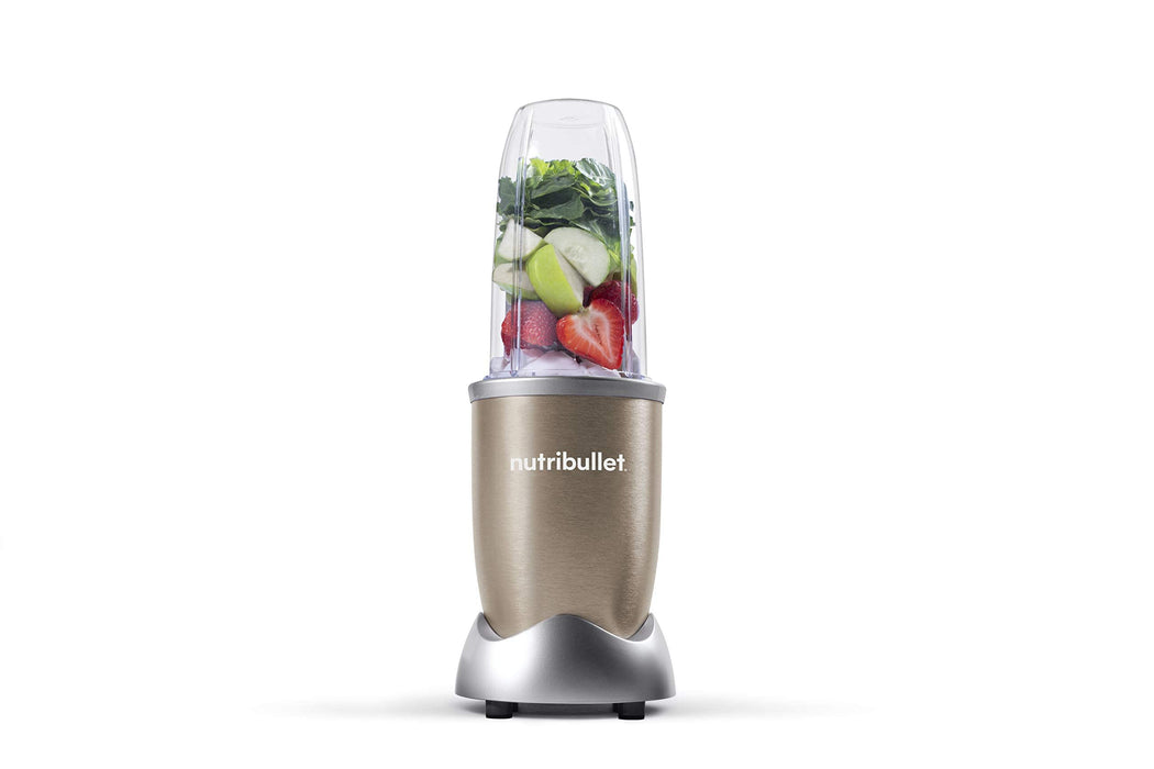 nutribullet Pro 900 Watt Personal Blender - 13-Piece High-Speed Blender/Mixer System, Champagne