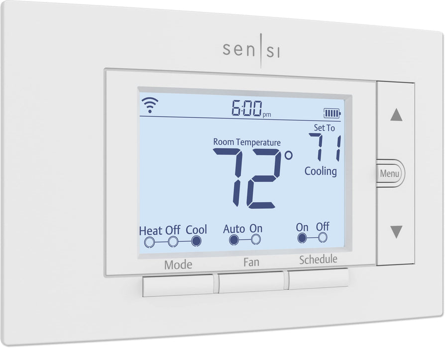 Sensi Smart Thermostat, 100 Years Of Expertise, Wi-Fi, Data Privacy, Programmable, Easy DIY Install, Works With Alexa, Energy Star Certified, Mobile App, ST55