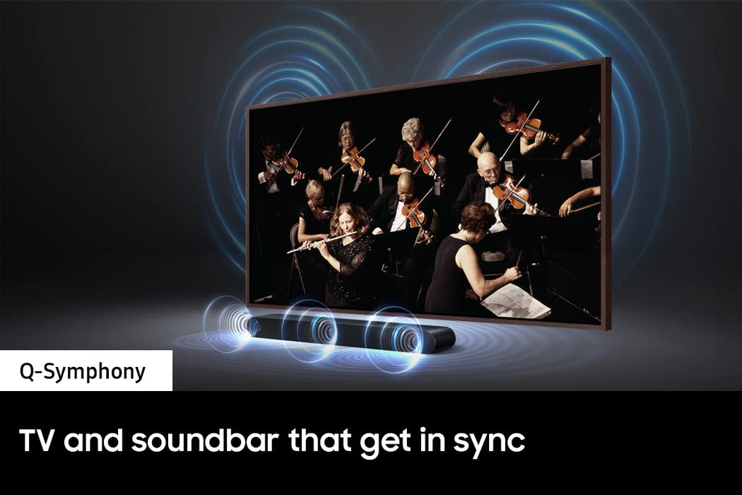 SAMSUNG HW-S50B/ZA 3.0ch All-in-One Soundbar w/Dolby 5.1, DTS Virtual:X, Q Symphony, Built in Center Speaker, Adaptive Sound Lite, Bluetooth Multi Connection, 2022 Black