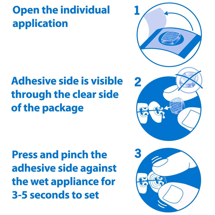 OrthoDots CLEAR – Moisture Activated Braces Wax Alternative for Pain Caused by Braces, Clear Aligner Trays, and Other Orthodontic Appliances. OrthoDots Stick Better and Stay on Longer than Dental Wax.