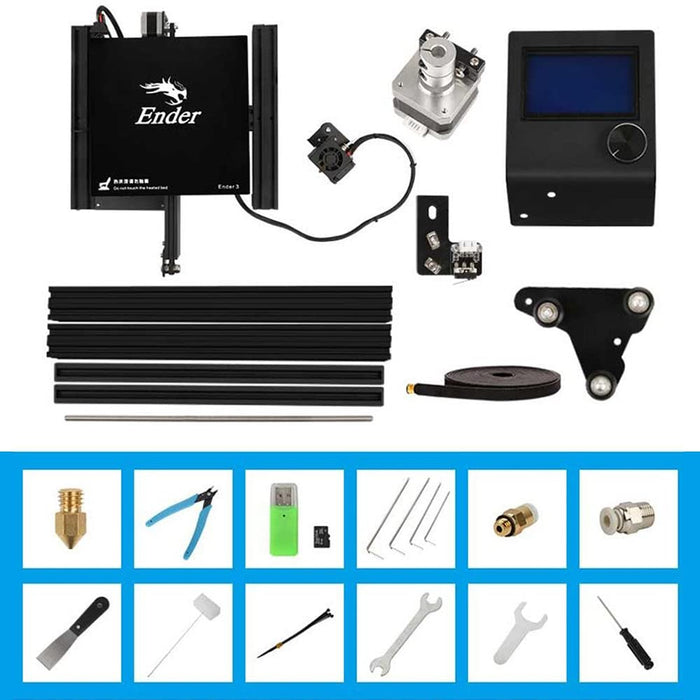 Official Creality Ender 3 3D Printer Fully Open Source with Resume Printing Function DIY 3D Printers Printing Size 8.66x8.66x9.84 inch