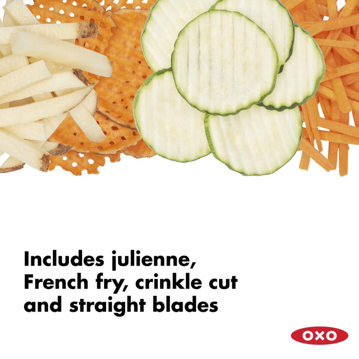 OXO Good Grips Chef's Mandoline Slicer 2.0, Black & Steel