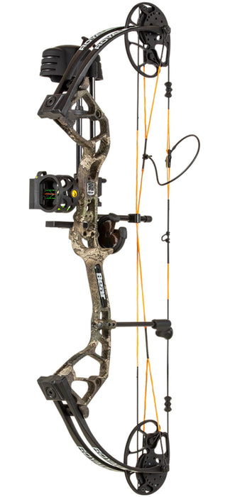 Bear Archery Royale Ready to Hunt Compound Bow Package for Adults and Youth, Left Hand, True Timber Strata