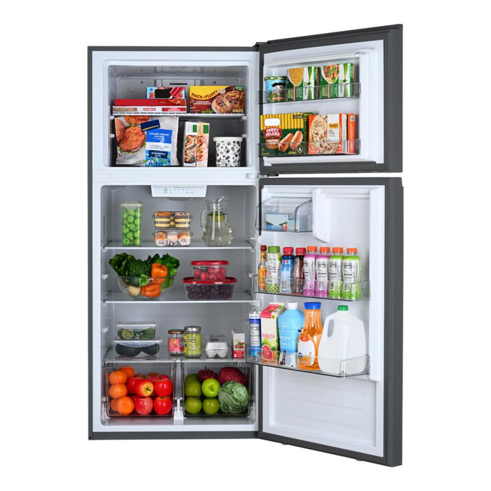 Kenmore 30 in. 18.2 cu. ft. Capacity Refrigerator/Freezer with Adjustable Glass Shelving, Humidity Control Crispers, Gallon Door Bins, ENERGY STAR Certified, Black