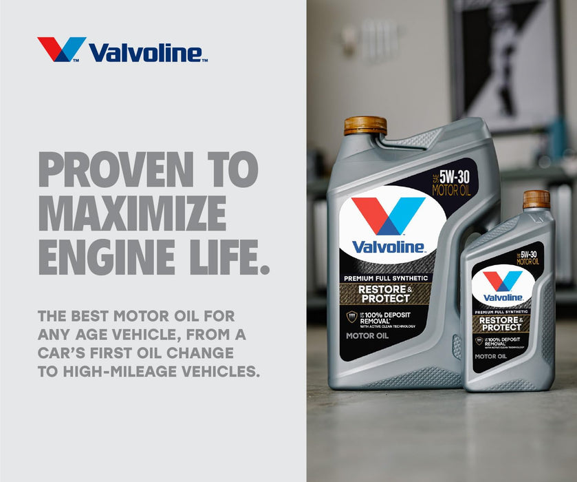 Valvoline Restore & Protect Full Synthetic 5W-30 Motor Oil 1 QT