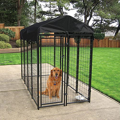 Lucky Dog Large Welded Wire Kennel Heavy Duty Pet Dog Cage Fence Pen (Open Box)