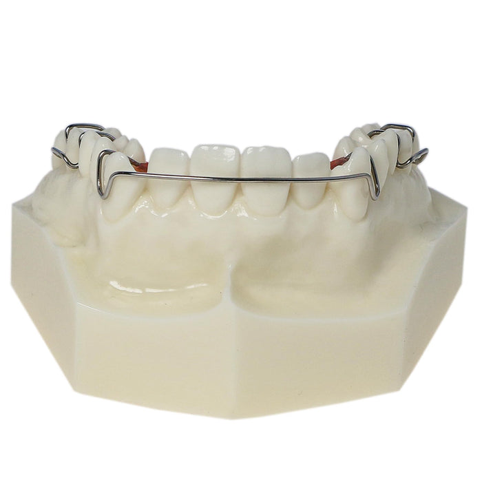 Dentalmall Orthodontic Metal/Ceramic/Invisible Brackets Lingual Brace Teeth Model (M3007: Hawley Retainer Orthodontic Teeth Typodont)