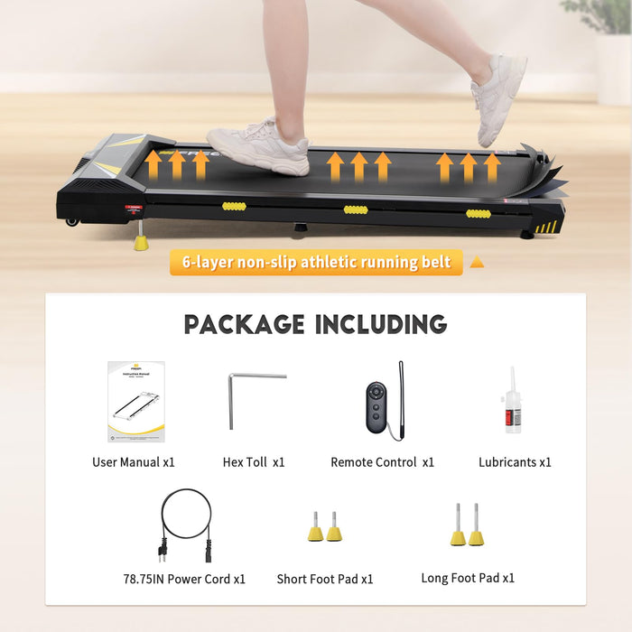 Freepi Walking Pad,Walking Pad Treadmill with Incline,Under Desk Protable Treadmill for Home Office