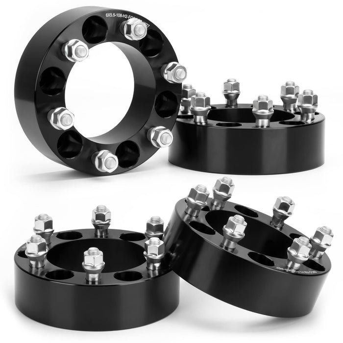 KSP 2in 6x5.5 Tacoma Wheel Spacers, 6x139.7 Tire Spacer fit for Toyota Tundra 4Runner FJ Land Cruiser Sequoia, 50mm Forged Lug Centric Spacer 108mm Hub Bore with M12x1.5 Thread Pitch, Not Hubcentric