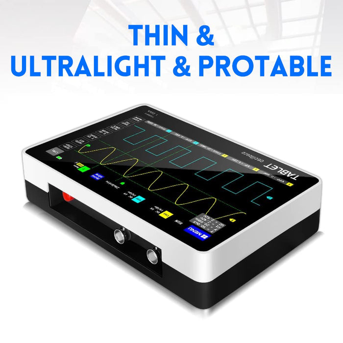 FNIRSI 1013D Plus Oscilloscope - Portable Handheld Tablet Oscilloscope with 100X High Voltage Probe, 2 Channels 100Mhz Bandwidth 1GSa/s Sampling Rate 7" TFT LCD Touch Screen