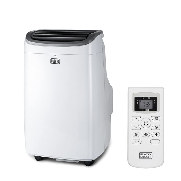 BLACK+DECKER 8,000 BTU Portable Air Conditioner up to 350 Sq.Ft.with Remote Control, White