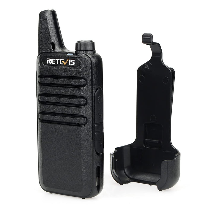 Retevis RT22 2 Way Radios Walkie Talkies,Rechargeable Long Range Two Way Radio,16 CH VOX Small Emergency 2 Pin Earpiece Headset,for School Retail Church Restaurant (Packed in Pairs with 5 Boxes)