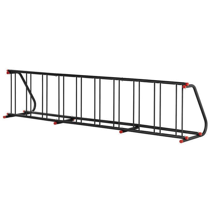 Retrospec Commercial Grid Bike Rack - Single & Double Sided - Bicycle Storage Stand for Garages, Stores, Schools & Universities Power Coated Steel - Silver 10 Bike/Single Sided