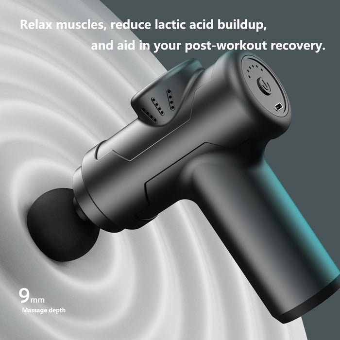 Naudhenm Massage Gun, Deep Tissue Massager Gun Muscle Massager with 4Heads 6 Speeds, Portable Electric Massage