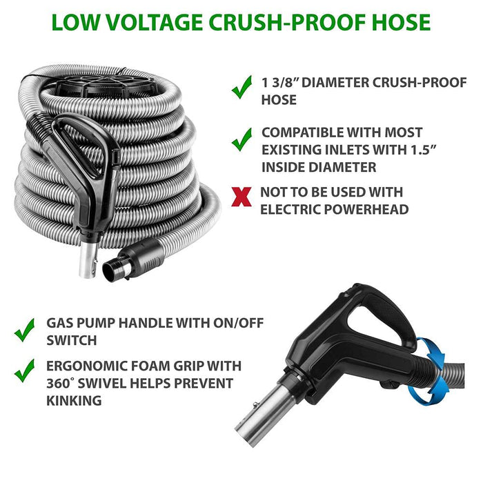 CanaVac LS550 Signature Series Central Vacuum Cleaner - Tangential Bypass Motor Up to 5000 sq ft.- with The LS Rug and Floor Package