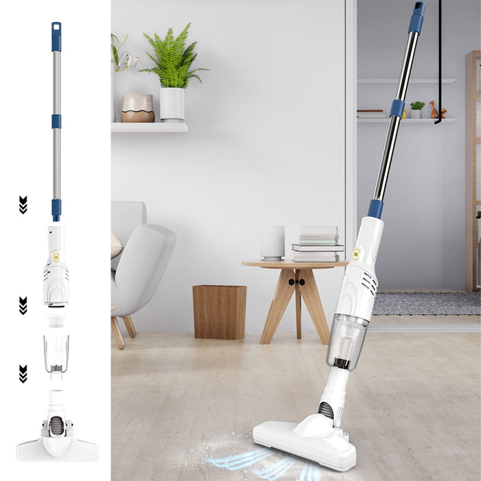 Cordless Stick Vacuum, Vacuum Cleaner With 30 Mins Long Runtime, Lightweight Cordless Vacuum Cleaner For Carpet And Hardwood Floor Pet Hair (White)