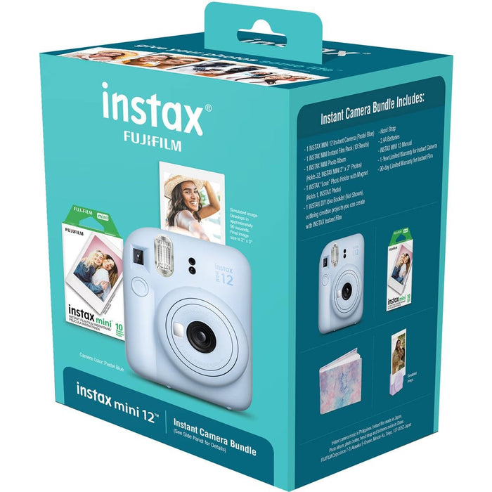 Fujifilm Instax Mini 12 Blue Holiday Bundle 2023