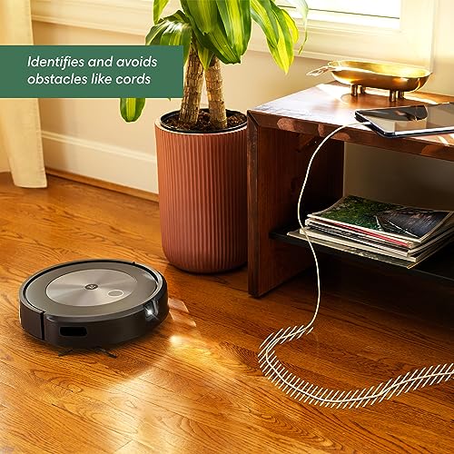 iRobot Roomba j7+ (7550) Self-Emptying Robot Vacuum – Uses PrecisionVision Navigation to Identify & Avoid Objects Like Socks, Shoes, & Pet Waste, Smart Mapping, Self-Empty for Up to 60 Days