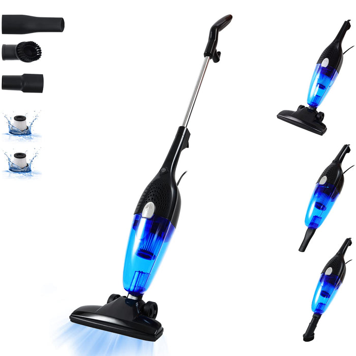 DKZQQ Corded Vacuum Cleaner, 12KPa Powerful Suction with 400W Motor, 4 in 1 Lightweight Handheld Stick Vac for Pet Hair Hard Floor and Carpet