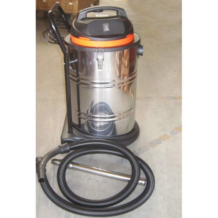 Sanguinesunny Electric Vacuum Cleaner Industrial Canister Vacuum 1400W 60L Capacity for Wet & Dry Garbage Removal,110V