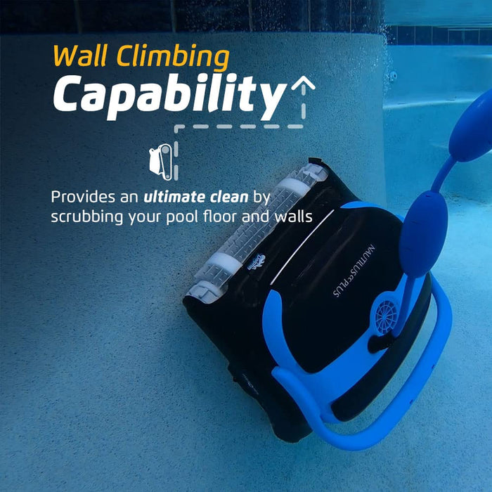 Dolphin Automatic Robotic Pool Vacuum Cleaner, Wall Climbing Scrubber Brush, Smart Navigation, Ideal for In-Ground Pools up to 50 FT in Length - Nautilus CC Plus Wi-Fi