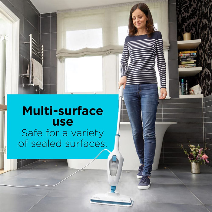 BLACK+DECKER Steam Mop, White (HSM13E1)