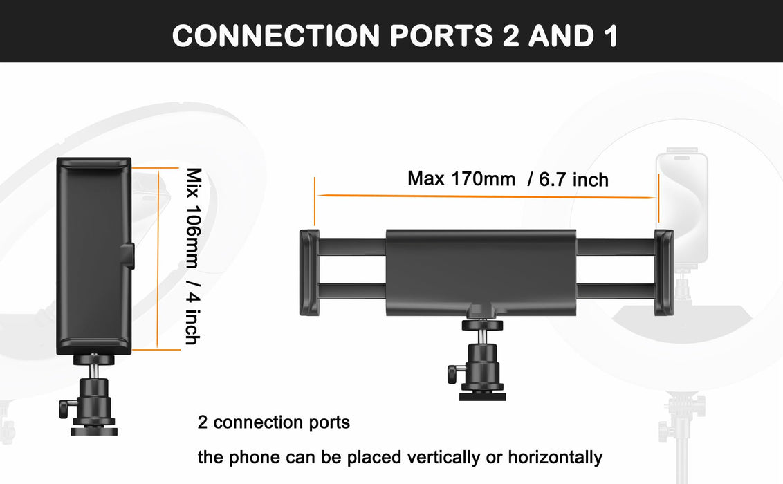 JJ JIANJIN Ring Light Kit:18"/45cm Outer 55W6700k Dimmable LED Light, Tripod Stand, Remote Controller,Box for Camera,Smartphone,YouTube,TikTok,Self-Portrait Shooting,CRI90,Black