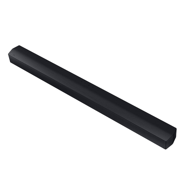 SAMSUNG HW-C450 2.1ch Soundbar w/DTS Virtual X, Subwoofer Included, Bass Boost, Adaptive Sound Lite, Game Mode, Bluetooth, Wireless Surround Sound Compatible (Newest Model),Black