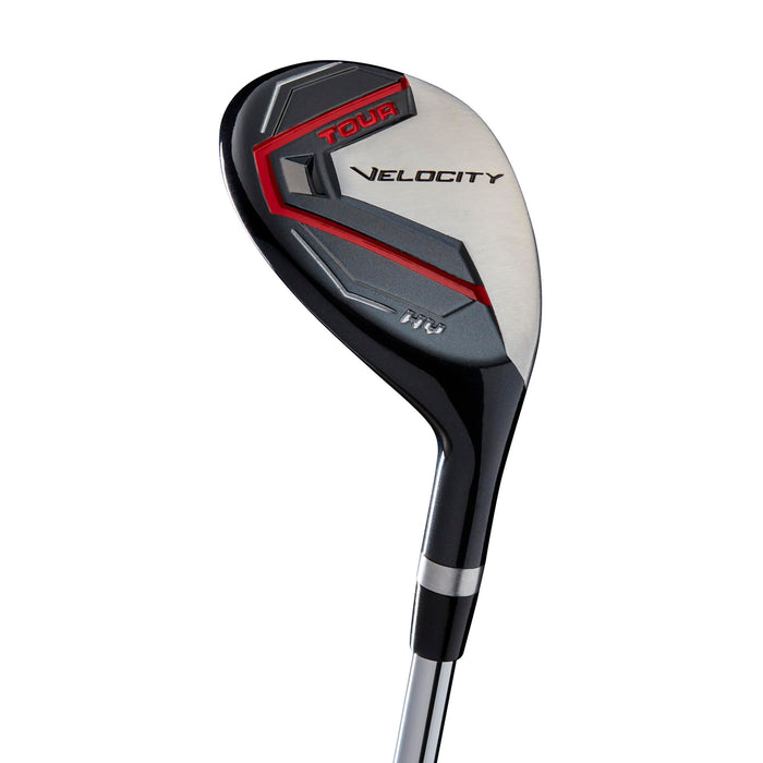 Wilson Tour Velocity Complete Golf Set with Stand Bag - Men's Right Hand, Regular Flex, Black/Red