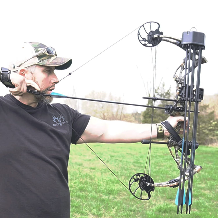 Sanlida Archery Dragon X8 RTH Compound Bow Package for Adults and Teens,18”-31” Draw Length,0-70 Lbs Weight,up to IBO 310 fps,No Press Needed,Limbs Made in USA,Limited Life-time Warranty