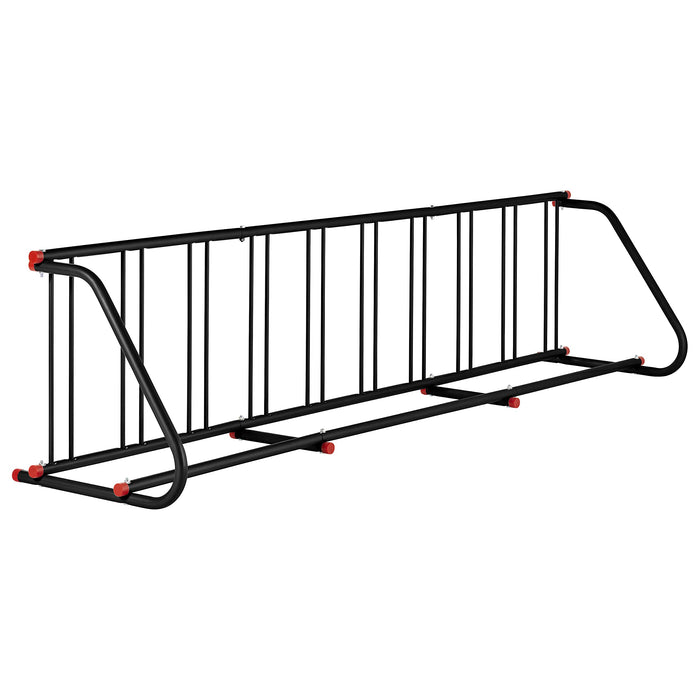 Retrospec Commercial Grid Bike Rack - Single & Double Sided - Bicycle Storage Stand for Garages, Stores, Schools & Universities Power Coated Steel - Silver 10 Bike/Single Sided