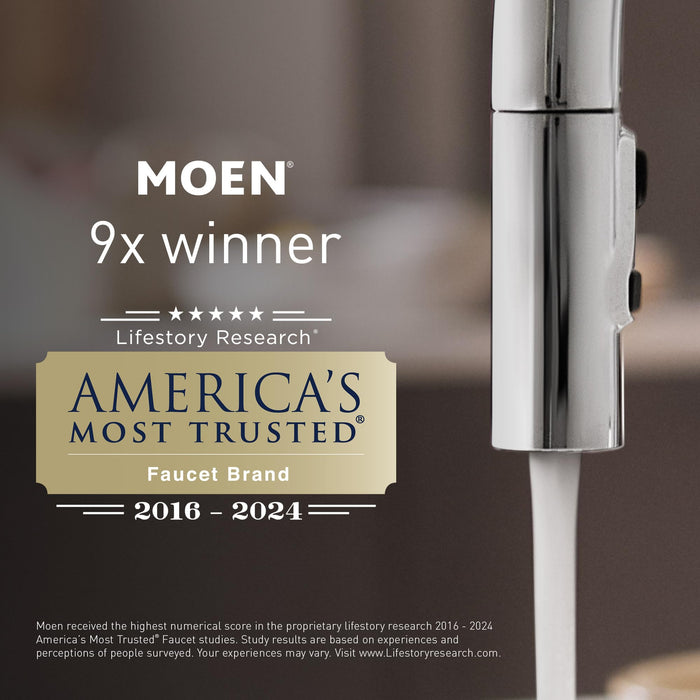 Moen Prep Series PRO 1/2 HP Continuous Feed Compact Garbage Disposal, Power Cord Included, GXP50C