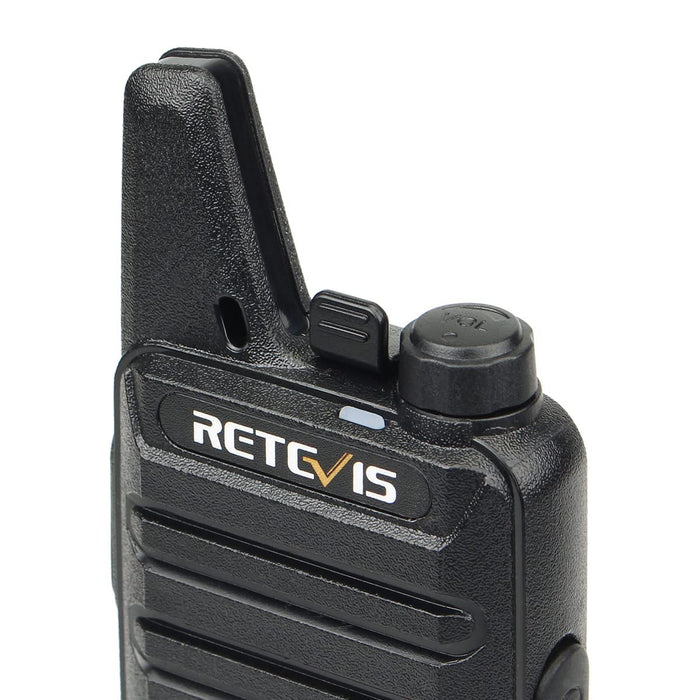 Retevis RT22 2 Way Radios Walkie Talkies,Rechargeable Long Range Two Way Radio,16 CH VOX Small Emergency 2 Pin Earpiece Headset,for School Retail Church Restaurant (Packed in Pairs with 5 Boxes)