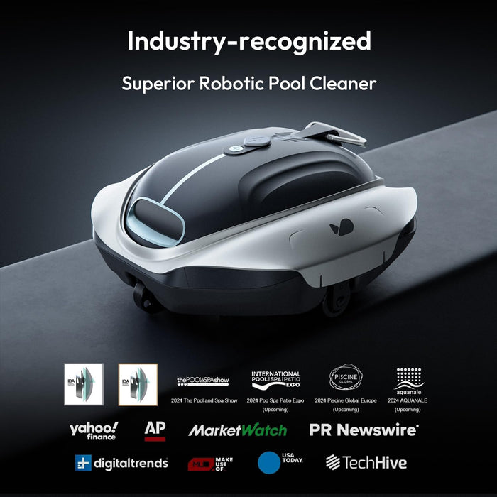 Bubot 300P Robotic Pool Cleaner – Cordless Pool Vacuum with Industry Leading Suction Power, Bluehole Tech, DirtLock Tech, Smart Sensor, Self-Parking for Above Ground Flat Pools Up to 850 Sq.ft