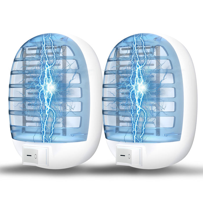 NYATNO Indoor Bug Zappers, Fly Traps for Indoors, Insect Traps for Home Mosquito Killer for Kids & Pets, Home, Kitchen, Bedroom, Baby Room, Office (2 Packs), Blue