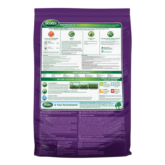 Scotts Turf Builder Bonus S Southern Weed & Feed2, Weed Killer and Lawn Fertilizer, 5,000 sq. ft., 17.24 lbs.