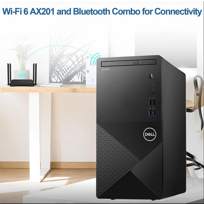 Dell Vostro 3910 Desktop Computer | 12th Gen Intel 4-Core Processor | 16GB DDR4 RAM | 256GB SSD + 1TB HDD | Intel UHD Graphics 730 | WiFi 6 | DVD-RW | Display Port | HDMI | Windows 11 Pro