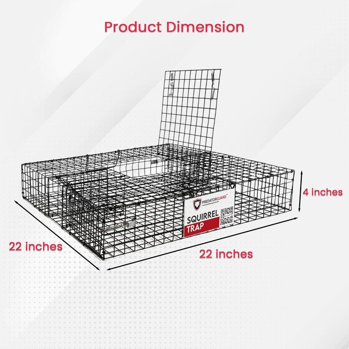 Predator Guard Squirrel Guard Trap - Humane Multi-Catch Trap, Attracts & Catches Multiple Squirrels in 1 Trap - Perfect for Indoor and Outdoor Use - Effective Squirrel Control to Protect your Property