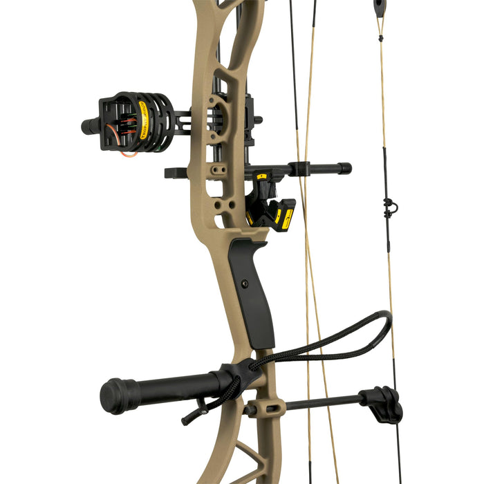 Bear Archery ADAPT Ready to Hunt Adult Compound Bow Package Designed by The Hunting Public, 70 lb. Draw Weight, Right Hand, Throwback Tan