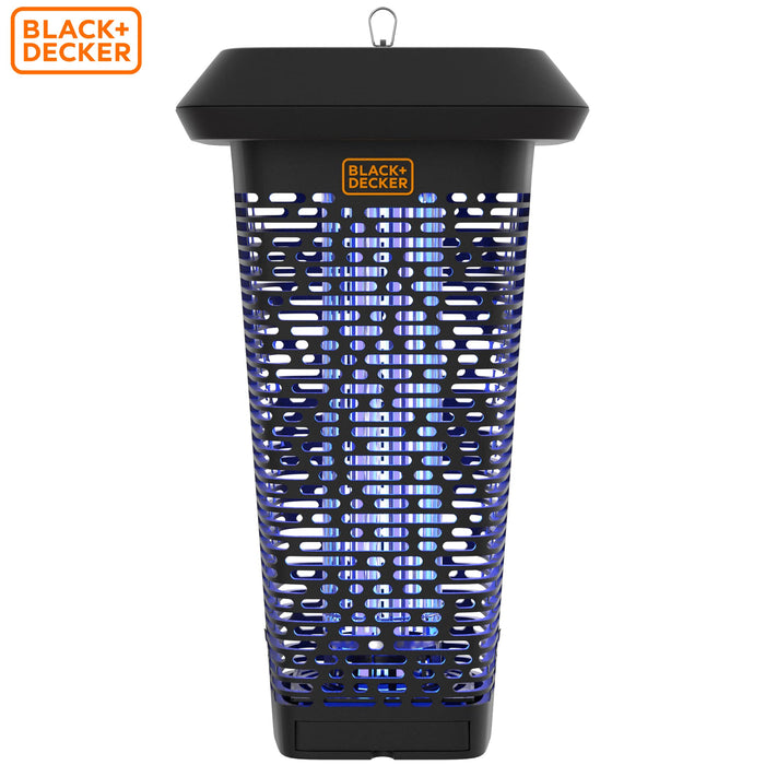 BLACK+DECKER Bug Zapper & Fly Trap-Mosquito Repellent- Gnat Killer Indoor & Outdoor Electric UV Bug Catcher for Insects- 2 Acre Coverage for Home, Deck, Garden, Patio Commercial Strength