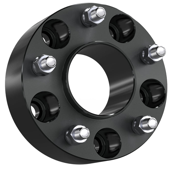 EVERESTWAY 5x5 Wheel Spacers 5x127mm, 2" Thickness 5 Lug 71.5mm Hub Bore,1/2" x20 Studs Compatible with 2007-2018 Jeep Wrangler JK/2006-2010 Commander XK Grand Cherokee WK 4PCS(Black)