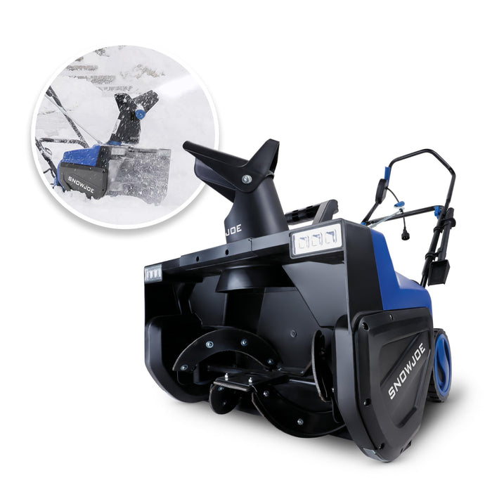 Snow Joe SJ627E Electric Walk-Behind Snow Blower w/ Dual LED Lights, 22-inch, 15-Amp