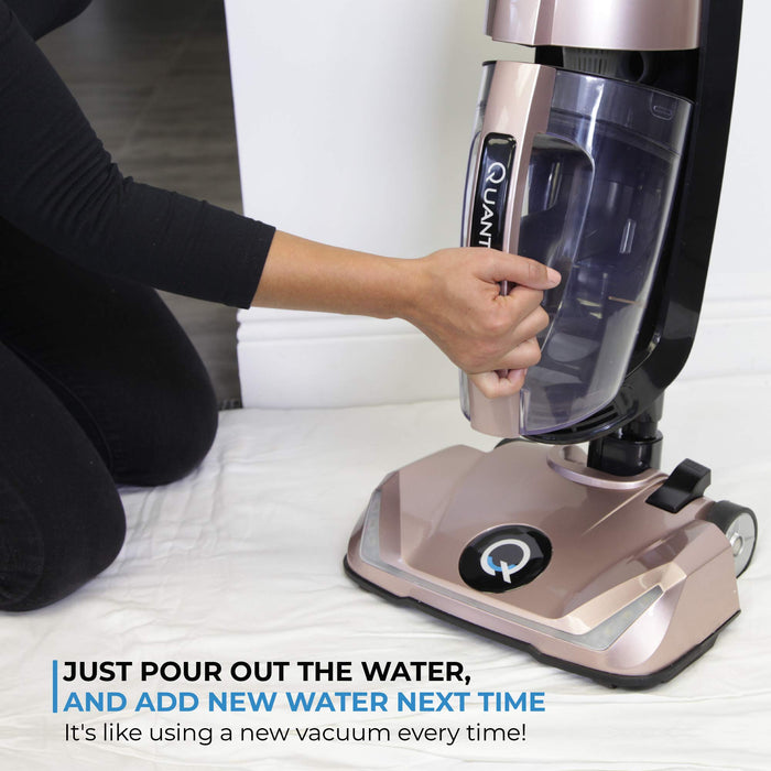 Quantum X Upright Water Filter Vacuum — The Best Bagless Household Vac Cleaner with Water & MicroSilver Filtration to Clean Wet & Dry Messes - Pet, Dog Hair & Toddler Spills on Carpet & Hardwood Floor